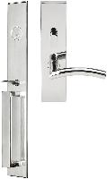 INOXBW104Broadway Mortise Entry Handleset with Brussels Lever
