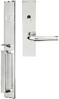 INOXBW108Broadway Mortise Entry Handleset with Vienna Lever