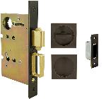 INOXFH23-PD8460Urban Flush Pulls w/ Mortise Patio Lockset Thumbturn Only for Pocket Doors