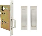 INOXFH27-PD8010Linear Flush Pulls w/ Mortise Passage Lockcase for Pocket Doors