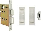 INOXFH27-PD8440-TT08Linear Flush Pulls w/ Mortise Privacy Lockset Thumbturn x Coin Turn for Pock