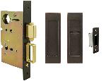 INOXFH27-PD8460-TT08Linear Flush Pulls w/ Mortise Patio Lockset Thumbturn Only for Pocket Doors