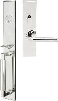 INOXME101Metropolis Mortise Entry Handleset with Cologne Lever