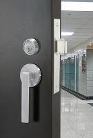 INOXXGT345PDTokyo PD Mortise Leverset with XGT Round Roses for Sliding Doors